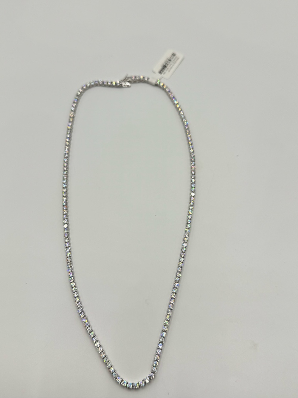 18k 18ct Tennis Necklace - Picture 11 of 13